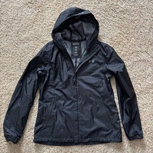 Under Armour Black Hooded Jacket women’s medium